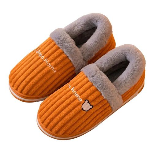 Chaussures Comwarmpantoufles Antidérapantes En Fourrure Et Peluche Pour Femmechaussures D'extérieurrespirantesoptiquessemelle Platesouplespour La Maisonhiver
