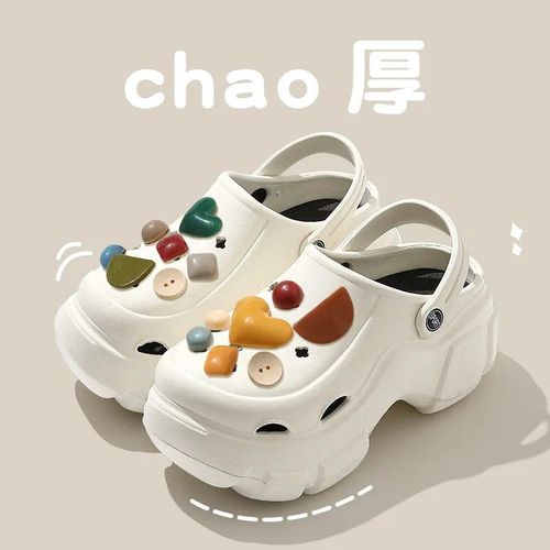 Chaussures Qyckabychaussures De Jardin Trous De Chat Pour Femmessandales Souples D'été Semelle Optique Talons Hautspantoufles De Plage D'extérieur Bricolage