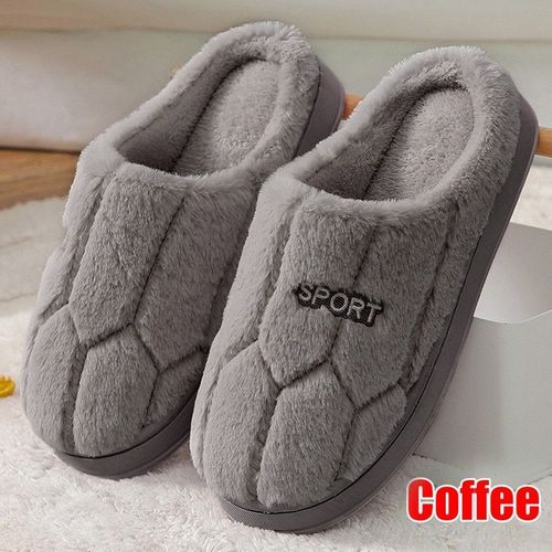 Chaussures Pantoufles En Coton Antidérapantes Pour Femmechaussures Semelle Optiqueen Peluchepour La Maisonautomne Et Hiver