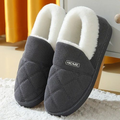 Chaussures Comwarmpantoufles Antidérapantes En Fourrure Et Peluche Pour Femmechaussures D'extérieurrespirantesoptiquessemelle Platesouplespour La Maisonhiver