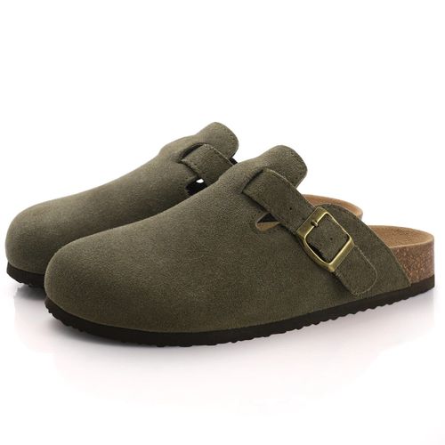 Chaussures Shevalespantoufles Sabots En Daim Pour Femmesmules En Liège Souplepantoufles De Maison Enfilersandales D'extérieur Classiques La Mode