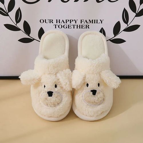 Chaussures Pantoufles De Vache Mignonnes Pour Femmeschaussures D'intérieurpantoufles En Peluche Chaudestoboggans Plateforme Pour La Maisonchaussures Kawaii Pour Coupleshiver