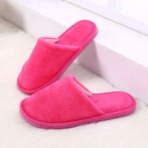 Chaussures Pantoufles En Coton Antidérapantes Pour Femmechaussures Semelle Optiqueen Peluchepour La Maisonautomne Et Hiver