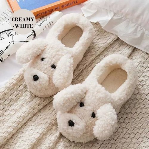 Chaussures Pantoufles De Vache Mignonnes Pour Femmeschaussures D'intérieurpantoufles En Peluche Chaudestoboggans Plateforme Pour La Maisonchaussures Kawaii Pour Coupleshiver