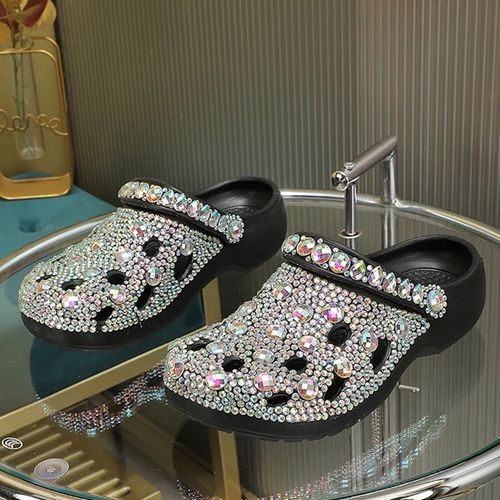 Tongs De Plage Pour Femmes,Pantoufles D'été De Luxe,Décoration En Oligbiscuits,Sandales De Plage,Chaussures Décontractées À La Mode,35-41
