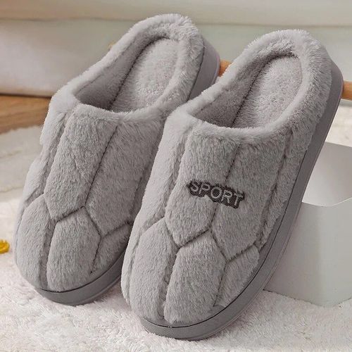Chaussures Pantoufles En Coton Antidérapantes Pour Femmechaussures Semelle Optiqueen Peluchepour La Maisonautomne Et Hiver
