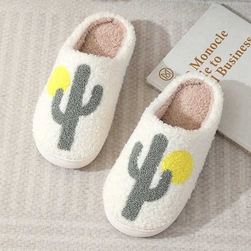 Chaussures Pantoufles En Peluche Mignonnes Pour Femmeschaussures En Laine Pour La Maisonsandales Coordonnantes Pour Chambre Couchertoboggans Semelle Souple En Velours Pour Couplechaussures Chaudes Pour