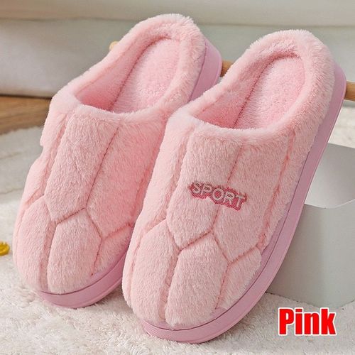 Chaussures Pantoufles En Coton Antidérapantes Pour Femmechaussures Semelle Optiqueen Peluchepour La Maisonautomne Et Hiver