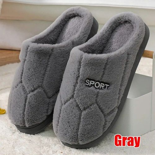 Chaussures Pantoufles En Coton Antidérapantes Pour Femmechaussures Semelle Optiqueen Peluchepour La Maisonautomne Et Hiver