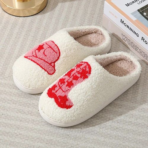 Chaussures Pantoufles En Peluche Mignonnes Pour Femmeschaussures En Laine Pour La Maisonsandales Coordonnantes Pour Chambre Couchertoboggans Semelle Souple En Velours Pour Couplechaussures Chaudes Pour