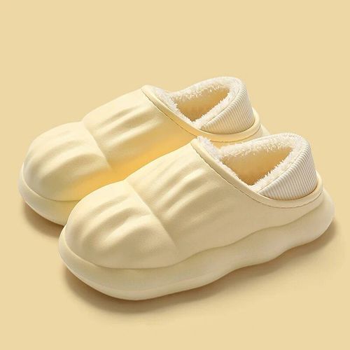 Chaussures Pantoufle Plateforme Imperméable En Peluche Chaude Pour Femmechaussures D'intérieur Pour Femmechaussure Enfilersemelle Optiqueextérieurtoboggans Pour La Maison6cm