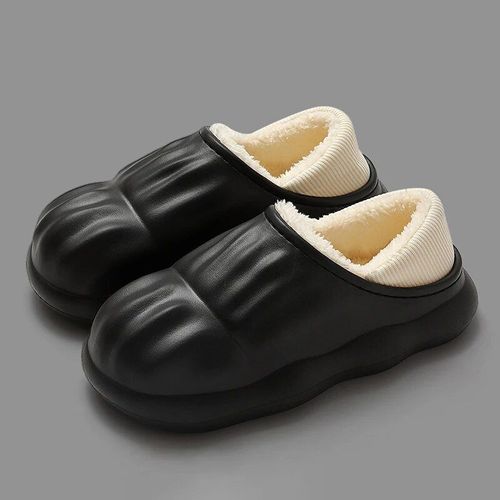 Chaussures Pantoufle Plateforme Imperméable En Peluche Chaude Pour Femmechaussures D'intérieur Pour Femmechaussure Enfilersemelle Optiqueextérieurtoboggans Pour La Maison6cm