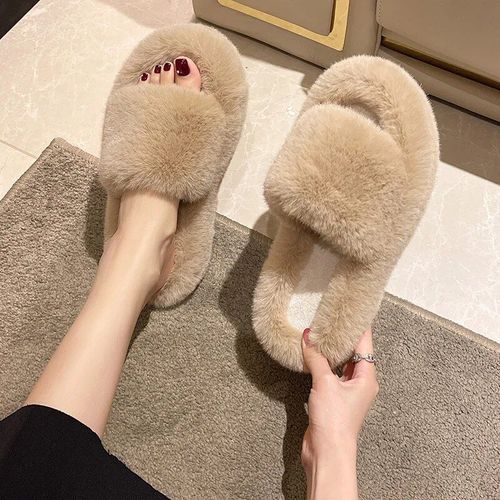 Chaussures Pantoufles En Coton Plateforme Pour Femmes4cmchaussures Plates Chaudesmaisonchambre Couchermaisonintérieurhiver