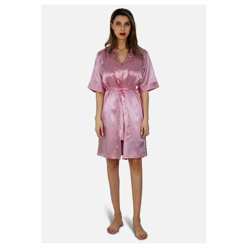 Nuisette En Satin Rose Femme