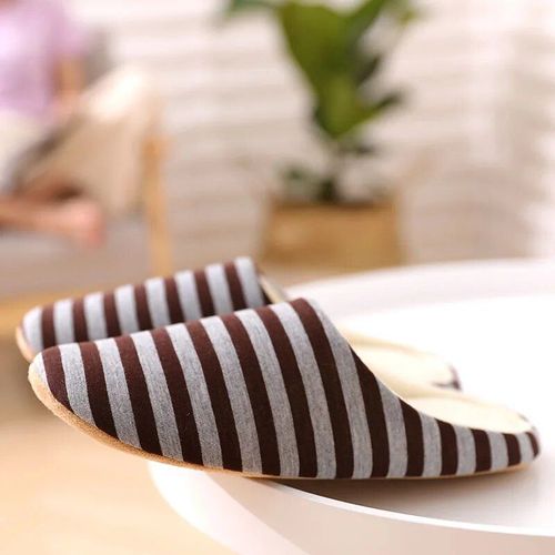 Chaussures Pantoufles D'intérieur En Coton Doux Pour Femmeschaussures De Sol Confortablestoboggans Silencieuxstyle Japonaisautomnehiver
