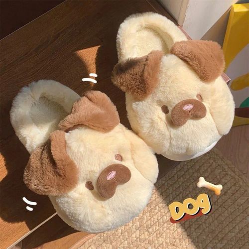 Chaussures Pantoufles Krasnopantoufles En Fourrure Moelleuses Pour Femmeschaussures Semelle Optique Plateformetoboggans De Maison En Mousse Mémoire De Forme Kawaiinoir Et Blancmignonhiver