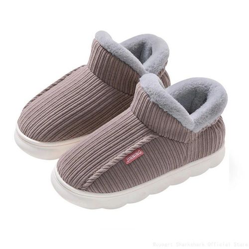 Chaussures Bottes De Neige Floues Pour Hommes Et Femmesfourrurecotonintérieurextérieurpeluchehautdouxchaussures De Maisonmodehiver