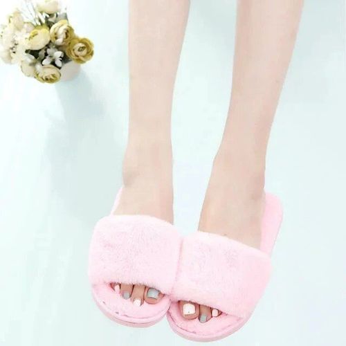 Chaussures Pantoufles En Cuir Moelleux Croisé Pour Femmesplateforme Marketpour La Maisonchaussures D'intérieur Platesnouvelle Modehiver