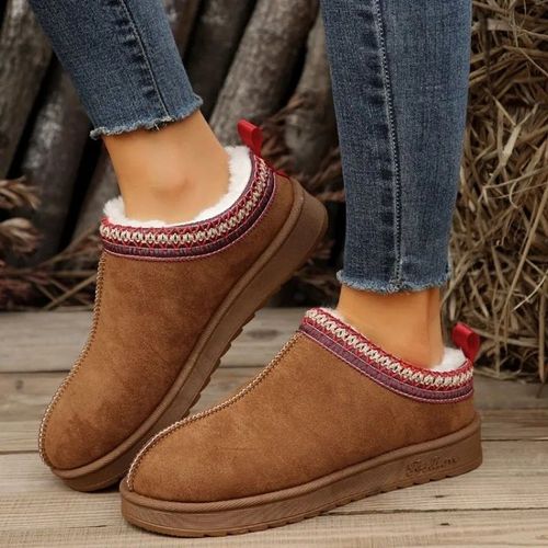 Chaussures Stephanrinsebottes De Neige Pour Femmefourrure Courtepeluche Chaudepantoufles Plateschaussures Plateformetongshivernouvelle Marque
