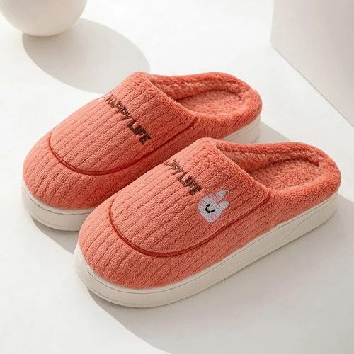 Chaussures Pantoufles D'hiver En Coton Carreaux Et Fourrure Pour Femmechaussures De Maisonchaudesantidérapantesdoucesà La Modeen Peluchepour Chambre Coucherpour Couple