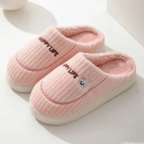 Chaussures Pantoufles D'hiver En Coton Carreaux Et Fourrure Pour Femmechaussures De Maisonchaudesantidérapantesdoucesà La Modeen Peluchepour Chambre Coucherpour Couple
