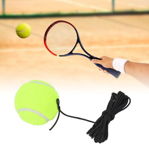 Balle De Tennis Balle D'entraînement Pour Débutant Avec Corde En Caoutchouc Élastique 4m Pour Une Seule Pratique Dbt