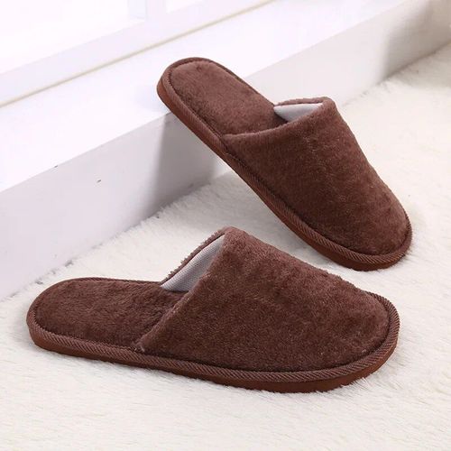 Chaussures Pantoufles D'intérieurpaisses Et Chaudes Pour Femmeschaussures De Maison En Peluchepantoufles De Sol Platestoboggans Doux Et Silencieux Pour Chambre Coucherautomne Et Hiver