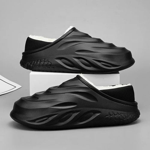 Chaussures Pantoufles En Coton Imperméables Pour Hommeschaussures D'intérieur Enfilermulessabotsmaisonjardinchaudhivernouvelle Mode