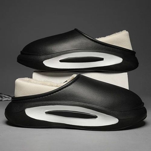 Chaussures Pantoufles En Coton Imperméables Pour Hommeschaussures D'intérieur Enfilermulessabotsmaisonjardinchaudhivernouvelle Mode