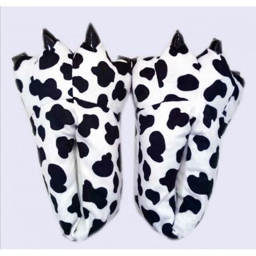 Chaussures Pantoufles De Sol D'intérieur En Peluche Patte D'animal Pour Hommes Et Femmeschaussures Doucesgriffe De Dinosauremonstre De Noëlmaisonchauddrôleenfantshiver