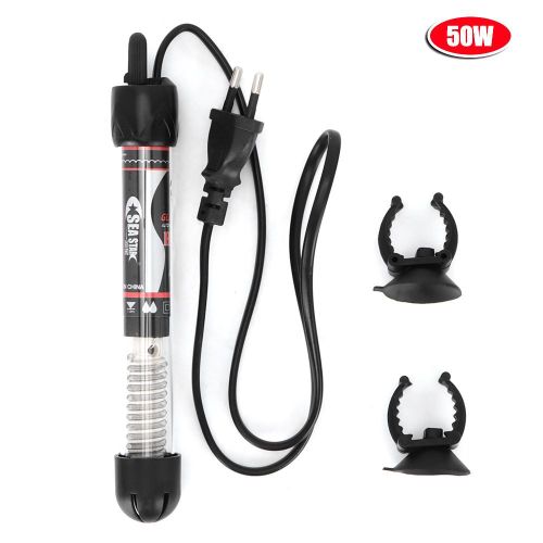 Hx-906 Mini Tige De Chauffage Submersible D'aquarium Chauffe-Eau Eu Plug 220-240v (50w)