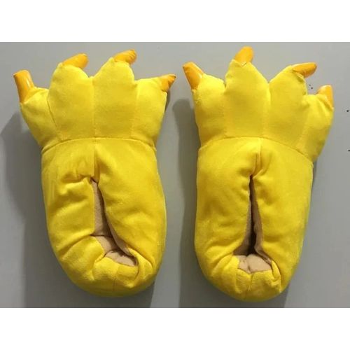 Chaussures Pantoufles De Sol D'intérieur Douces Et Chaudes Pour Hommes Et Femmeschaussures De Patte D'animal Drôlemonstre De Noëlgriffe De Dinosaurepeluchemaisonhiver