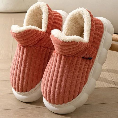 Chaussures Chaussons Fourrure Plateforme Optique Pour Hommes Et Femmeschaussures D'intérieur Et D'extérieurchaussures En Coton Unisexegarder Au Chaudbottes De Neige En Velours Et Peluchechaussons De