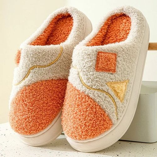 Pantoufles Plates En Fourrure Douce Pour Homme,Chaussures D'niken Coton À Semelles Optiques,Tendance,Hiver