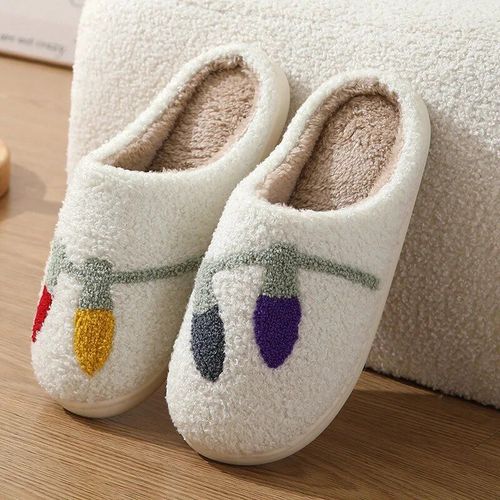 Chaussures Pantoufles En Coton Pelucheux Pour Femmeschaussures D'intérieur En Peluchechaussures De Maisonparker Chaud Et Ferméfruits Mignonspas De Fourrure Moelleusehiver Doux