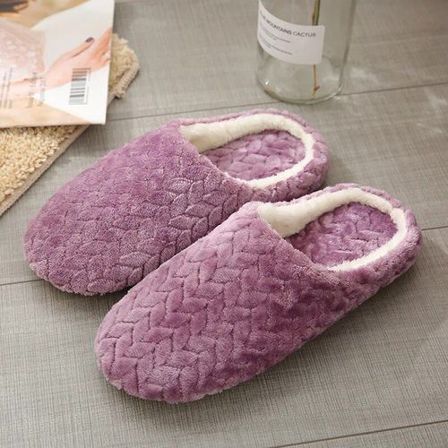 Chaussures Chaussons D'intérieur Dégradés Pour Hommes Et Femmestoboggans En Fourrurechaussures De Sol Coordonnantescoton Doux Et Chaudpeluchemaisonchambre Coucherhiver