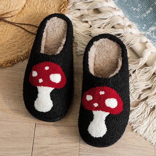 Chaussures Pantoufles En Coton Pelucheux Pour Femmeschaussures D'intérieur En Peluchechaussures De Maisonparker Chaud Et Ferméfruits Mignonspas De Fourrure Moelleusehiver Doux
