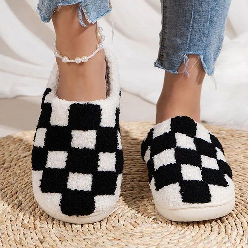 Chaussures Pantoufles En Coton Pelucheux Pour Femmeschaussures D'intérieur En Peluchechaussures De Maisonparker Chaud Et Ferméfruits Mignonspas De Fourrure Moelleusehiver Doux
