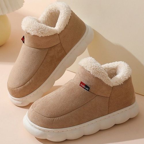 Chaussures Pantoufles Plates En Peluche Pour Femmechaussures D'niklégèresdouces Et Confortablesen Cotonpour L'hiver