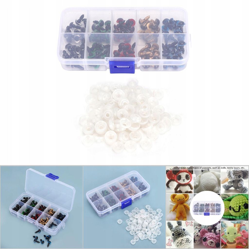 Poupe Yeux Plastique Artisanat Couleur DIY Enfants Ours en ... - 7
