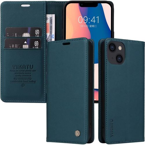 Coque Pour Samsung Galaxy A52 Housse En Pu Pochette Portefeuille Pour Samsung Galaxy A52 \U200b- Bleu