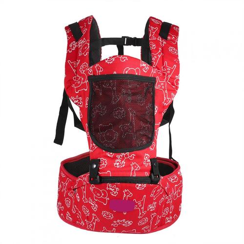 1pc Newborn Infant Baby Carrier Hip Seat Breathable Adjustable Wrap Sling Backpack (Red) Dbt