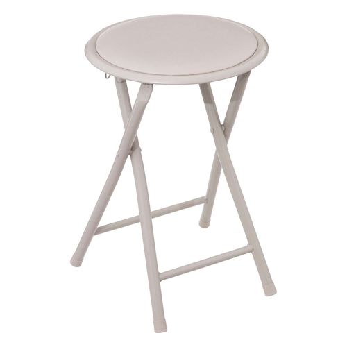Tabouret D'appoint Pliable En Pvc - Beige