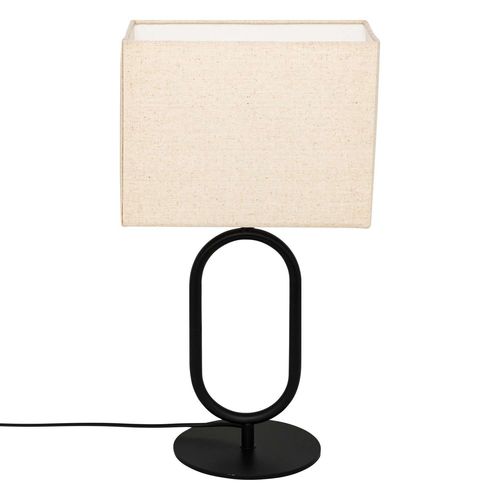 Lampe À Poser Sundsvall - H. 52 Cm - Beige Et Noir
