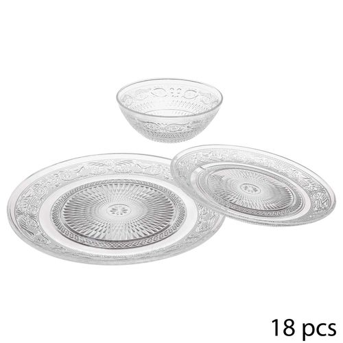 Service Vaisselle 18 Pièces Renaissance - Transparent
