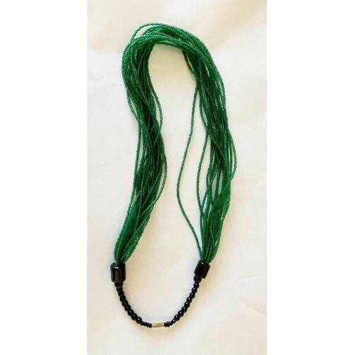 Collier Perles Emeraudes Fantaisies