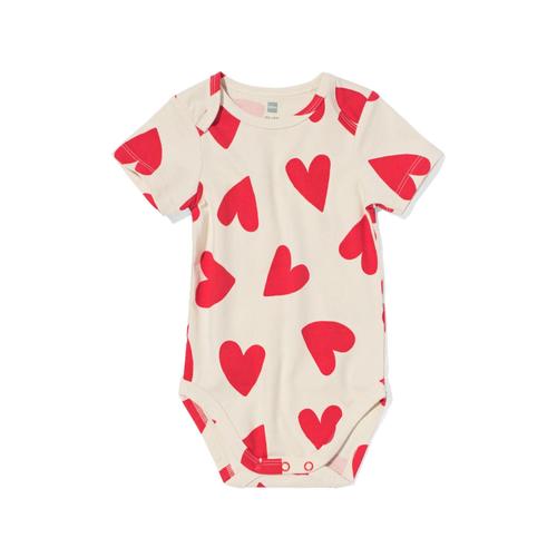 Hema Body Stretch Coton Avec Coeurs Rouge