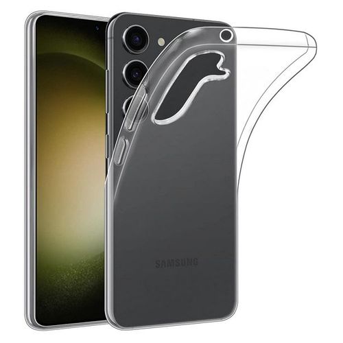 Coque Pour Samsung Galaxy S23 Plus 5g - Housse Etui Silicone Gel Fine + Verre Trempe - Transparent Tpu