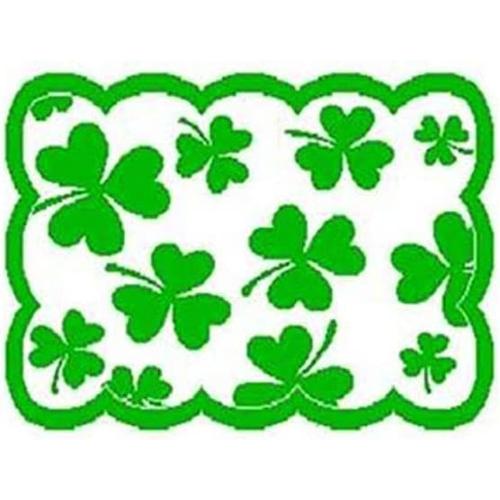 Chemin De Table Brodé En Dentelle Avec Trèfle Irlandais Vert Pour Décorations De Printemps De St Patricks Day X 33 Cm Et Jours Fériés - 183 Carrés Carrés Carrés Larges Serviettes À Café Saint