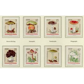 Allemagne De L' Est Timbres Champignons 1974